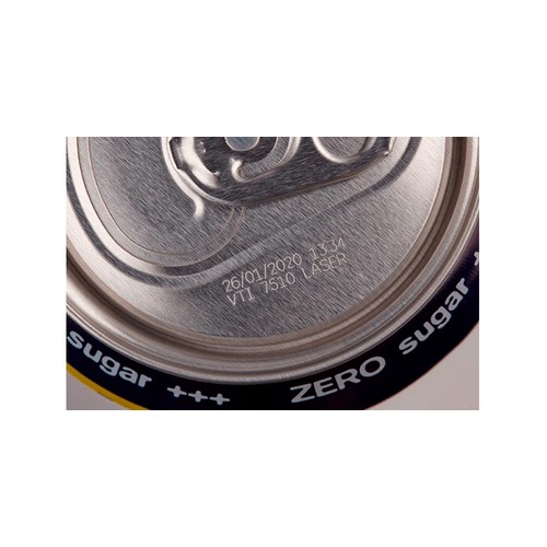 marcado laser en lata de metal