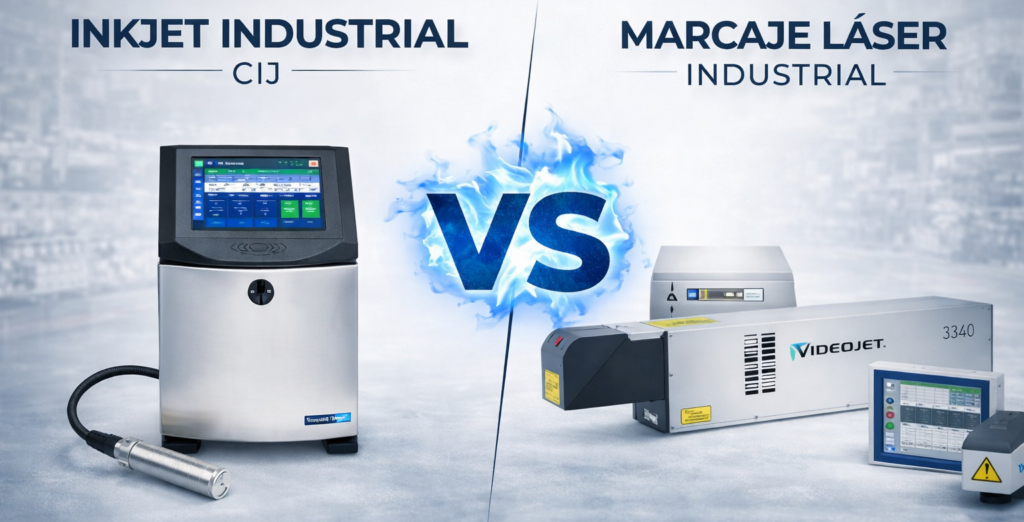 Inkjet vs Laser Industrial: ¿Qué tecnología conviene para tu línea de producción?